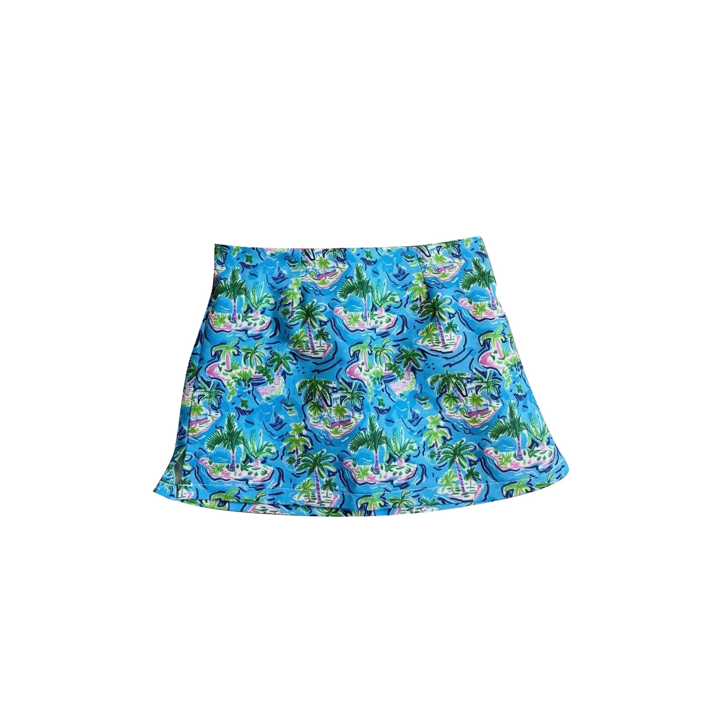 (Pre Order) No moq yoga fabric Baby Girls Print Yoga Skirt Summer Casual Clothes