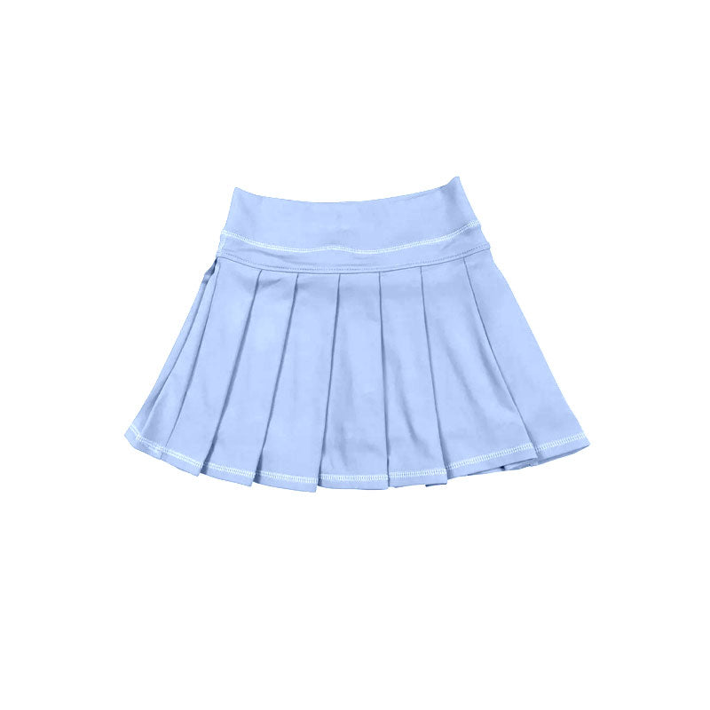 (Preorder new) No moq Baby Girls Zip Pocket Pullover Pleated Skort Yoga Active Matching Set