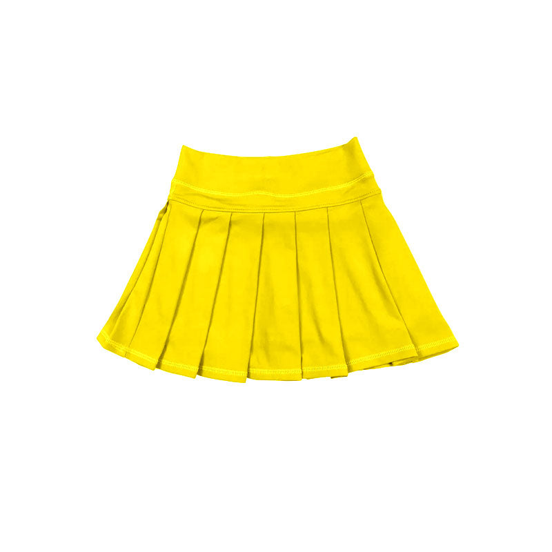 (Preorder new) No moq Baby Girls Zip Pocket Pullover Pleated Skort Yoga Active Matching Set