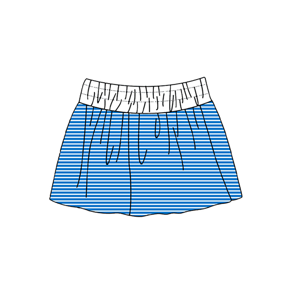 (Preorder new) No moq Yoga Baby Girls Summer Striped Print Yoga Skort Skirt