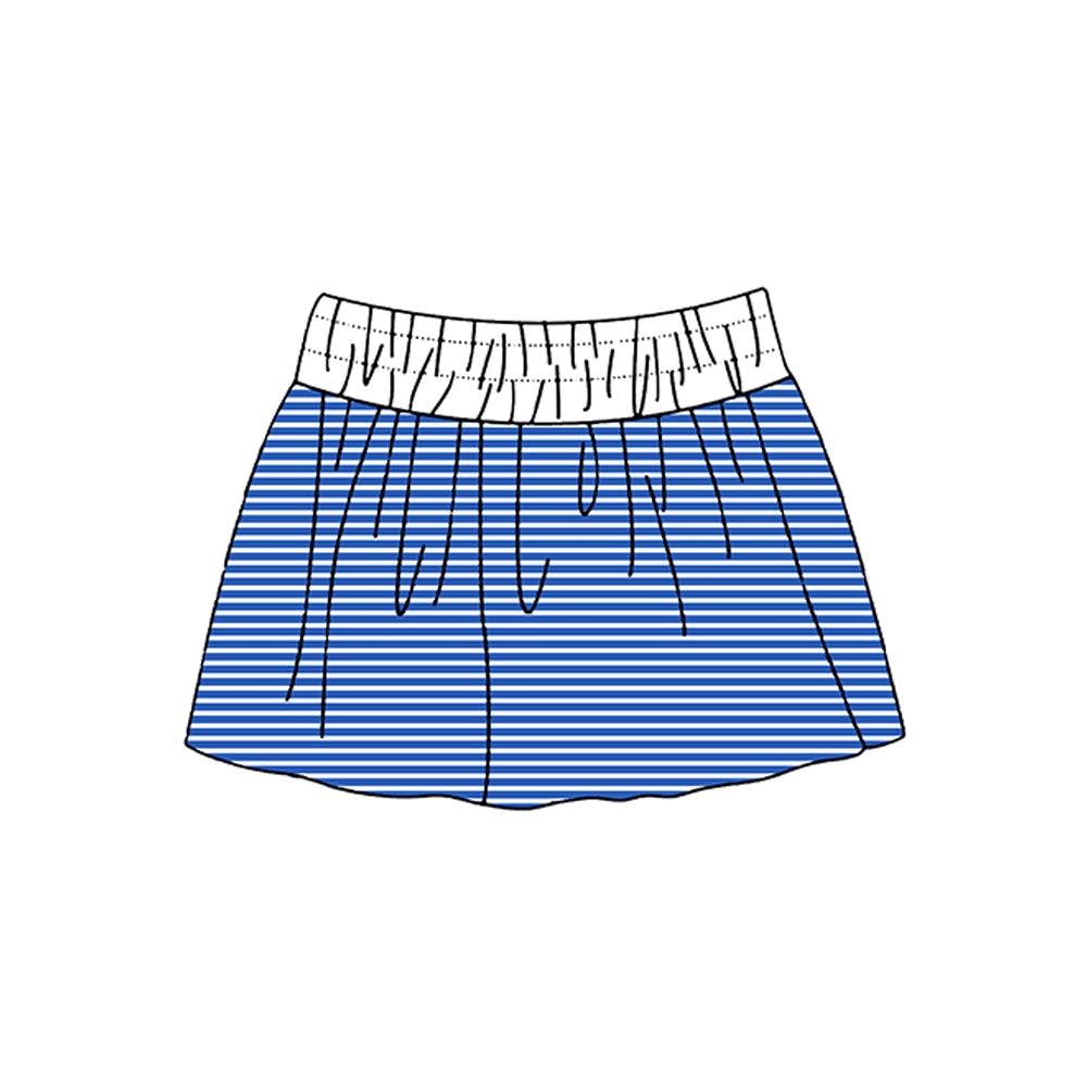 (Preorder new) No moq Yoga Baby Girls Summer Striped Print Yoga Skort Skirt