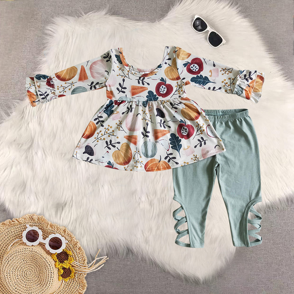 RTS NO MOQ Sibling baby girls boys clothes halloween long-sleeved trousers suits