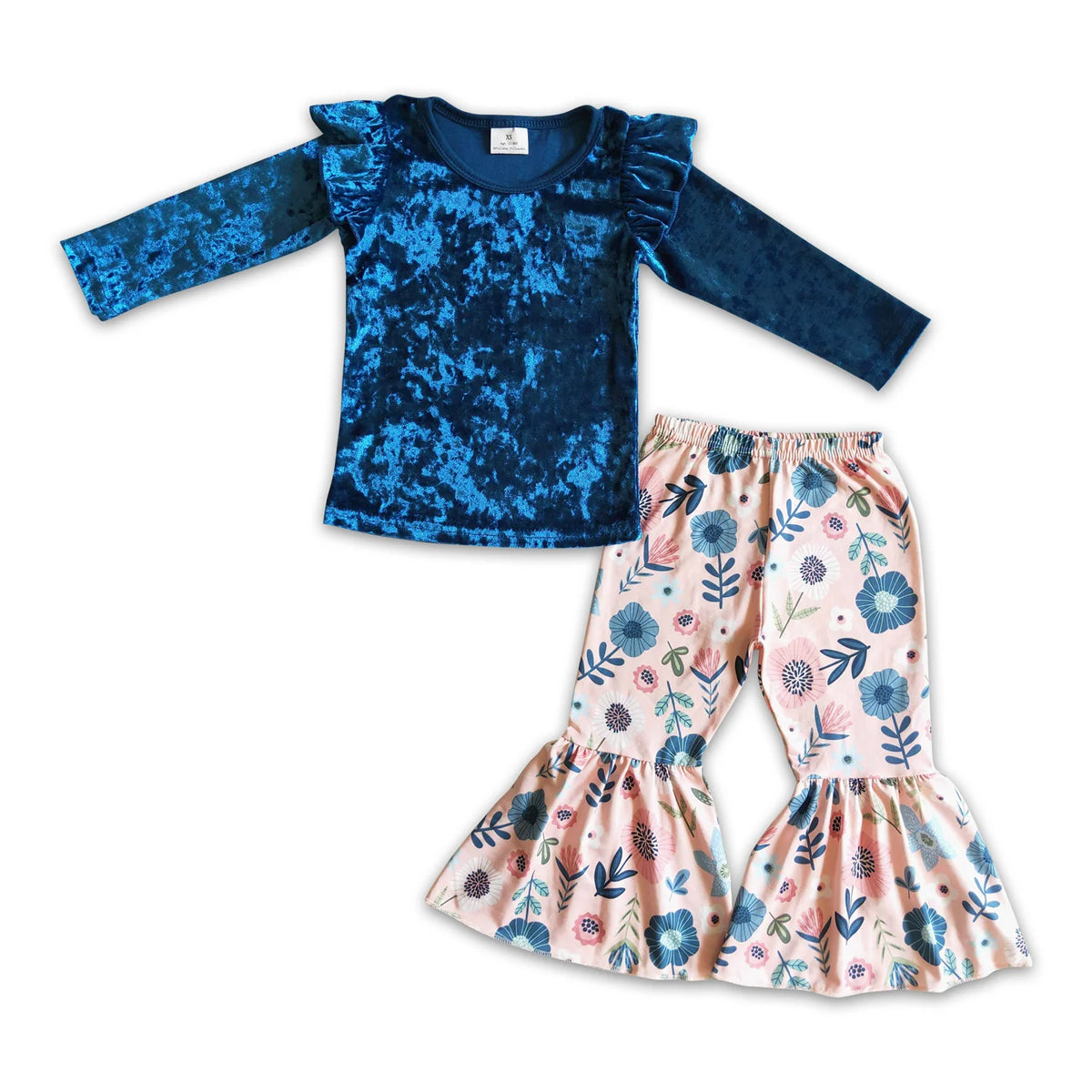 RTS NO MOQ Sibling Baby girl clothes long Sleeve Pants Sets