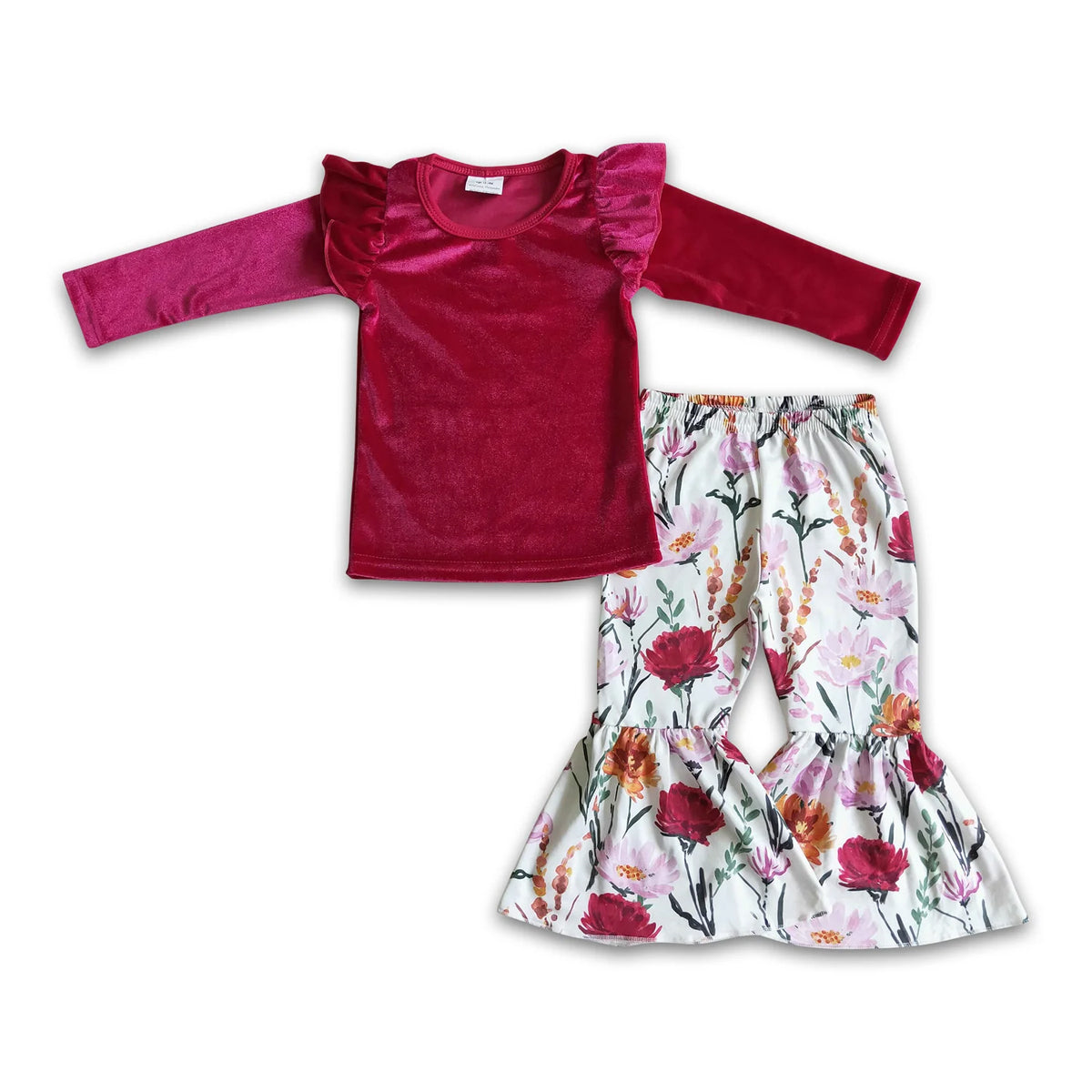 RTS NO MOQ Sibling Baby girl clothes long Sleeve Pants Sets
