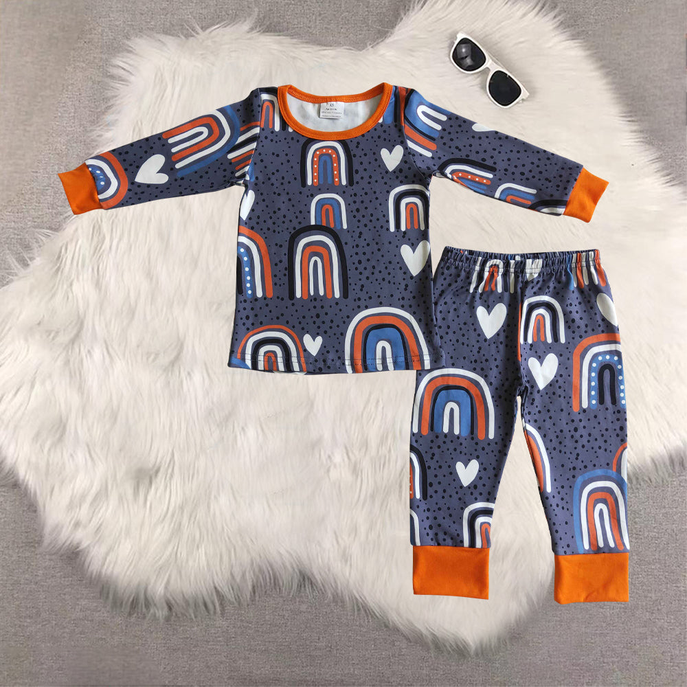 RTS NO MOQ Sibling Baby girls Clothes Valentine long-sleeved pants sets