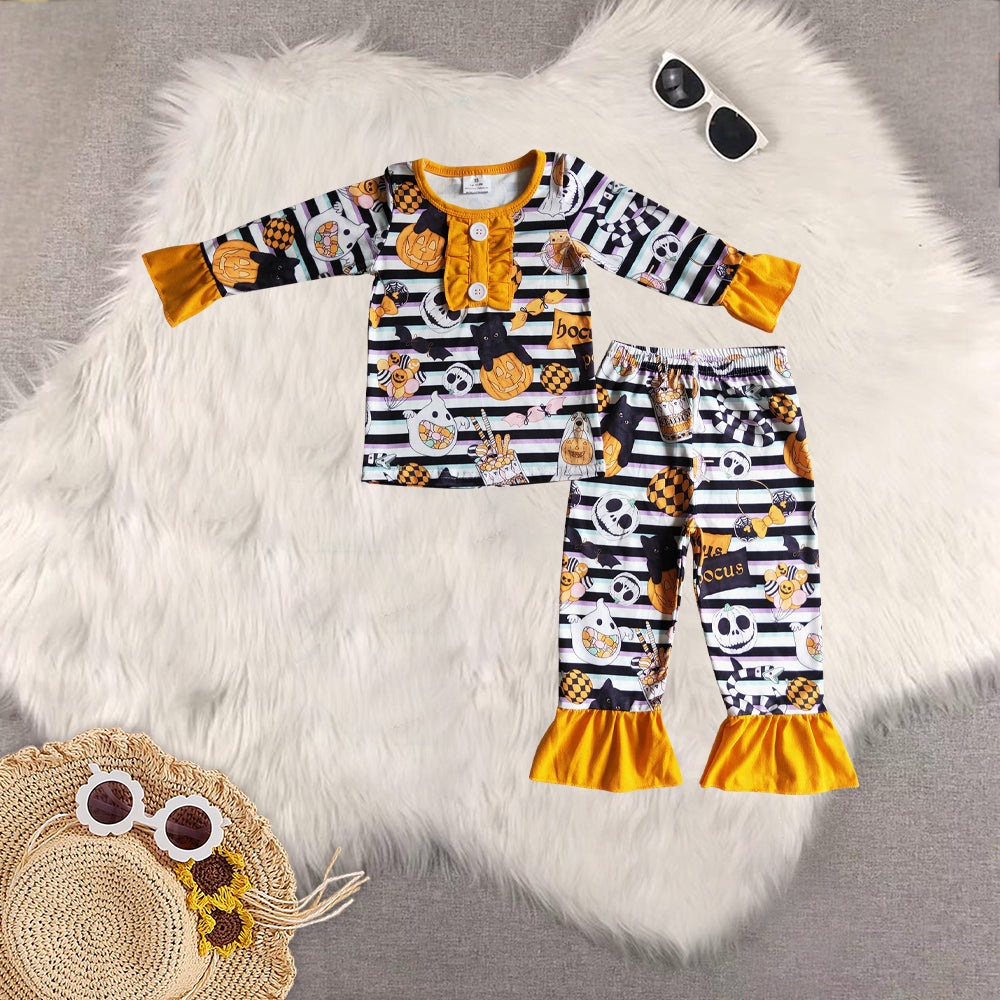 RTS NO MOQ Sibling baby girls baby boys clothes halloween long-sleeved trousers suit & dress