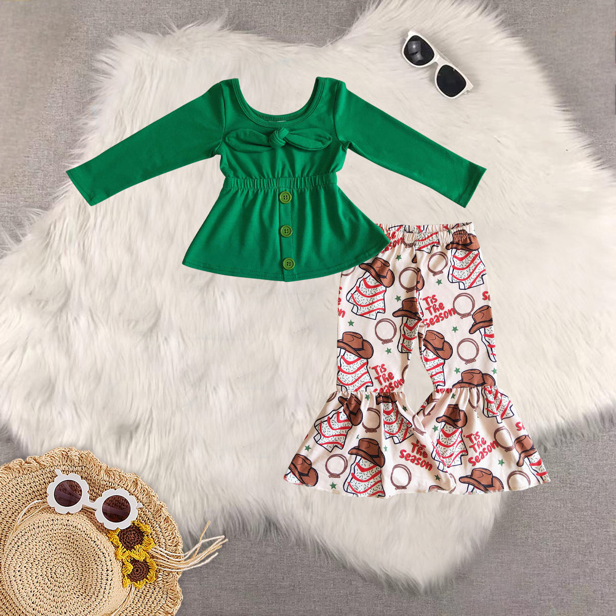 RTS Sibling baby girl clothes long Sleeve Shorts sets romper