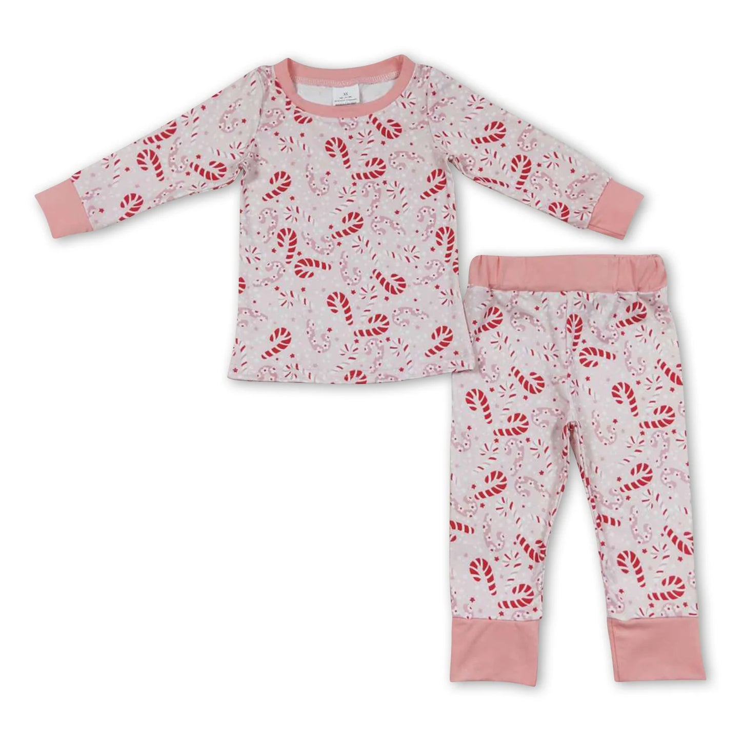 RTS NO MOQ Sibling milk silk Baby Girls Christmas Deer Printed Long Sleeve Top Pocket Pants Home Sleep Outfit Set