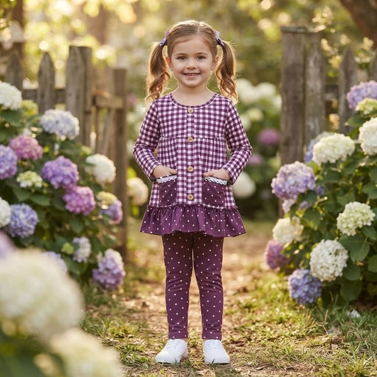 GLP0886 Burgundy plaid long-sleeved trousers suit