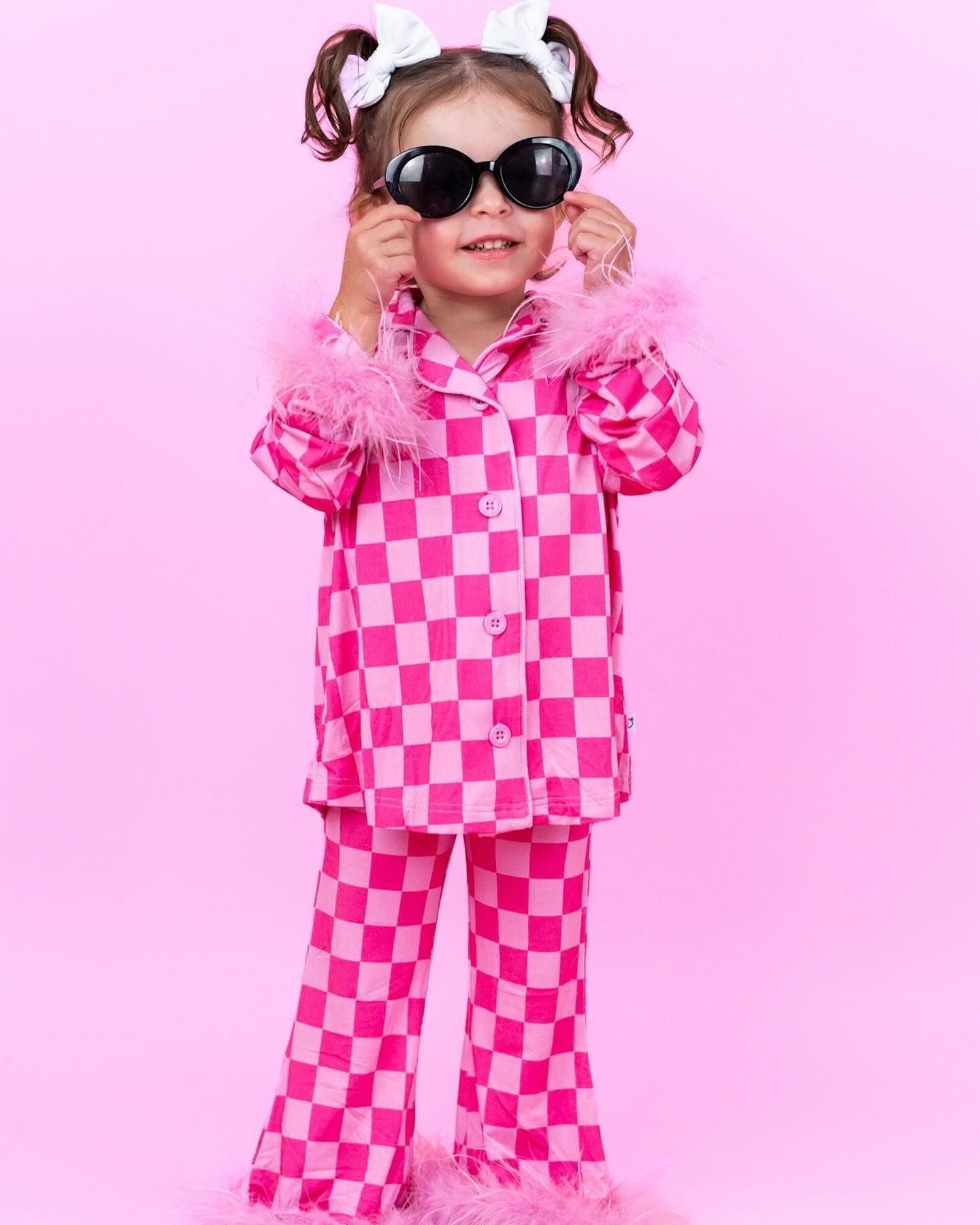 RTS NO MOQ ETA 5/7days arrived GLP1256 Plush edge rose red plaid long sleeve trousers pajamas set
