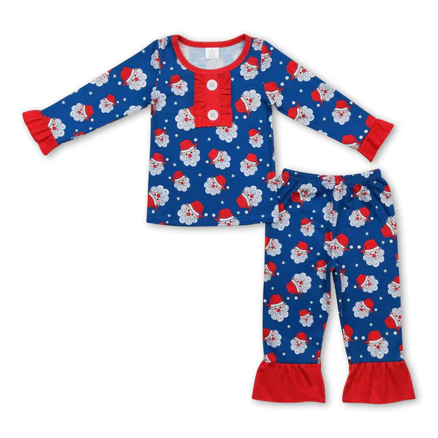 RTS Sibling Baby Girls Christmas Top Pants Pajamas Clothes Sets