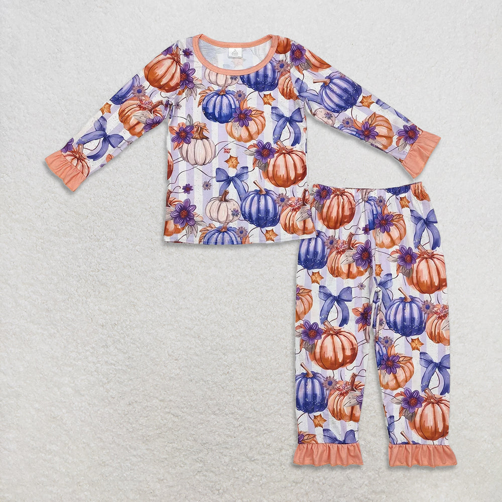 RTS NO MOQ Sibling Baby Girls clothes halloween Long Sleeve Pants Sets