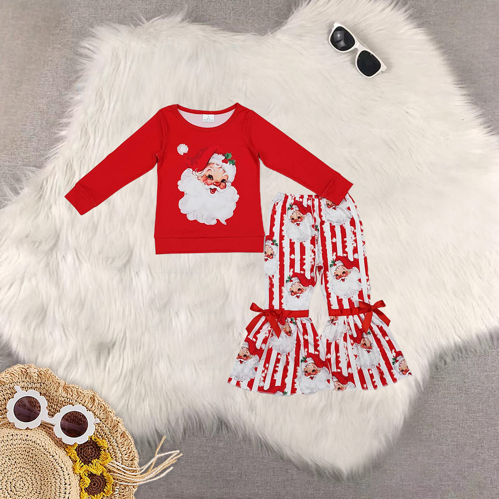RTS NO MOQ Baby Girls Christmas long-sleeved trousers suit & romper