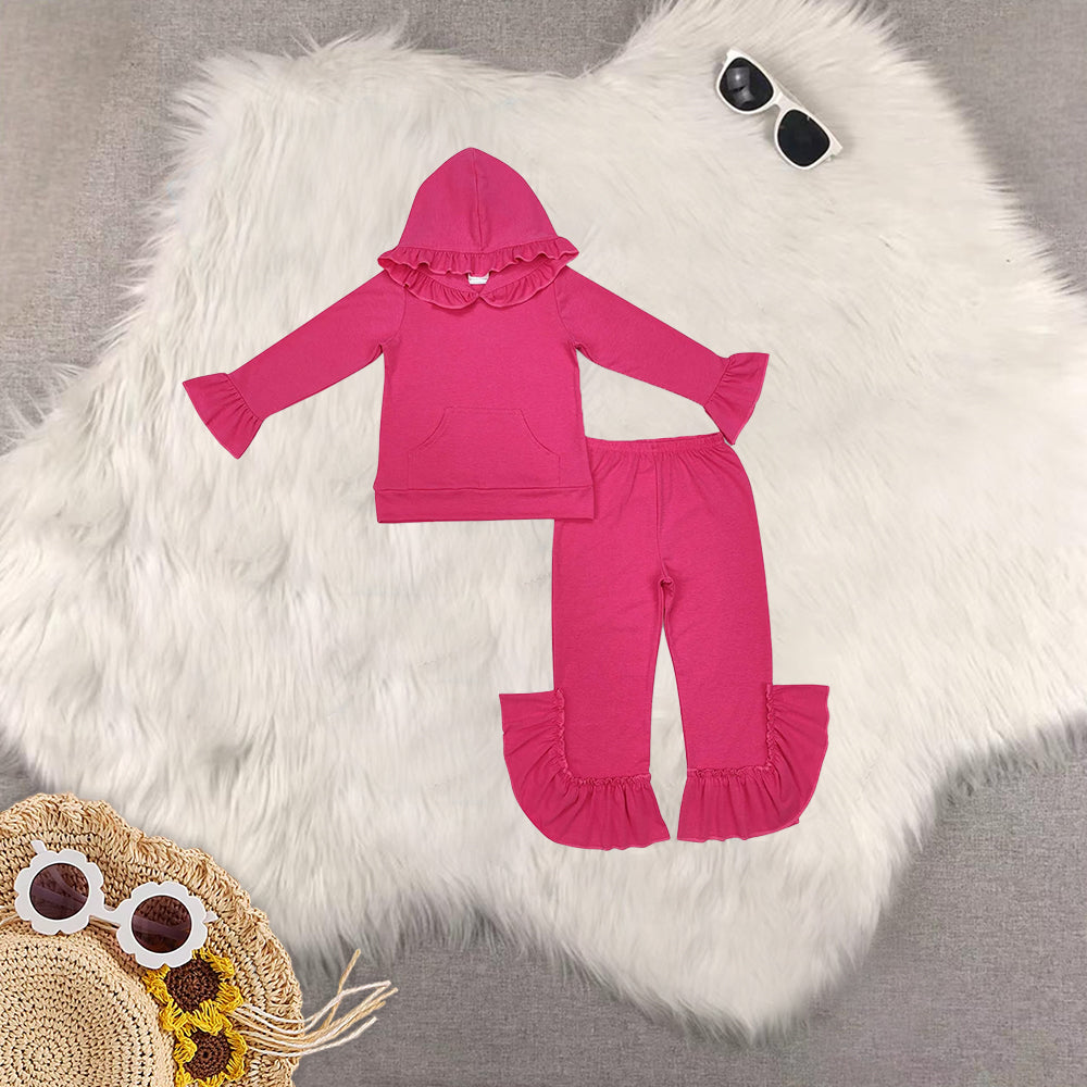 RTS NO MOQ Sibling Baby Girls Long Sleeve Pants Set and short sleeve pants sets