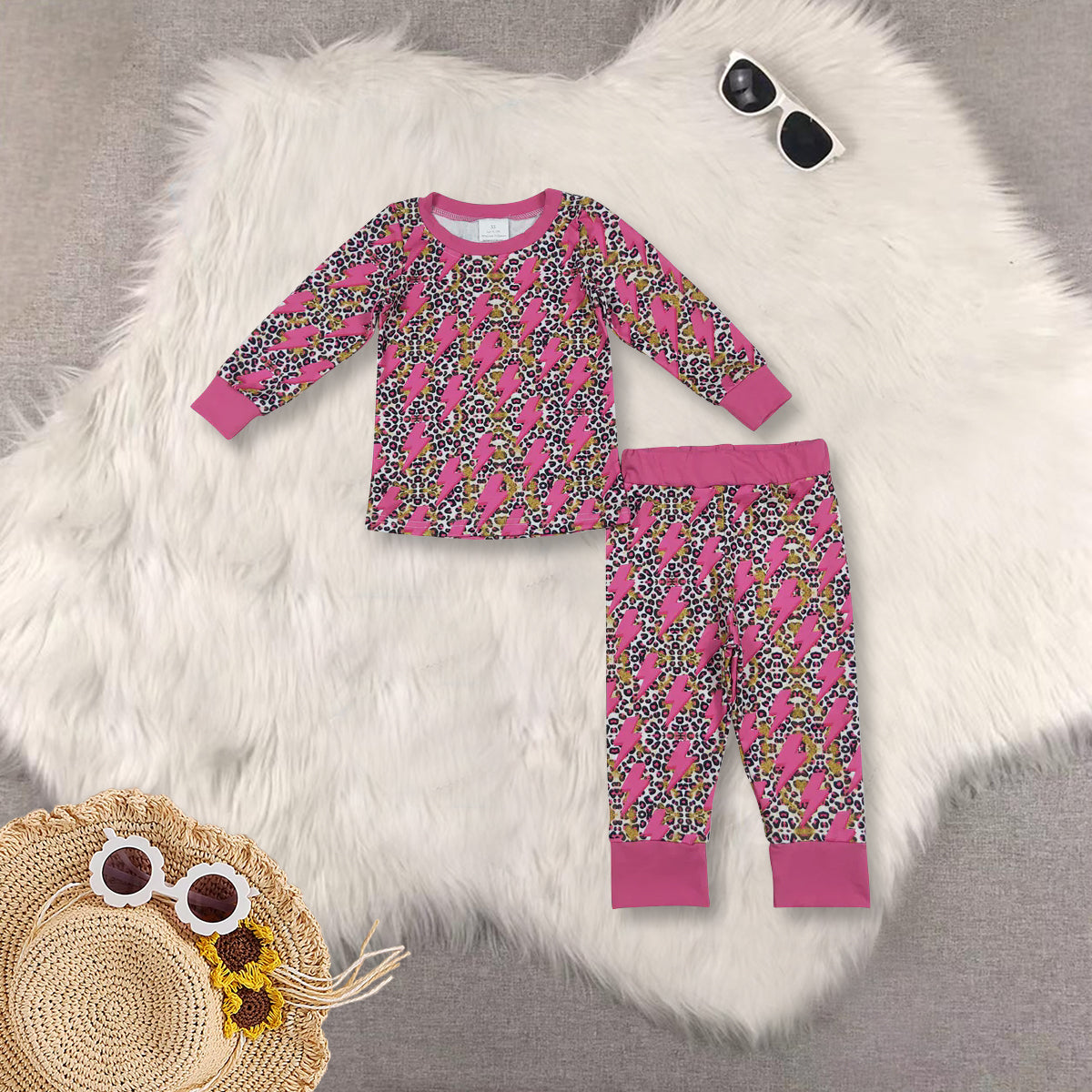 RTS NO MOQ Sibling Baby girl clothes long-sleeved trousers suit & romper