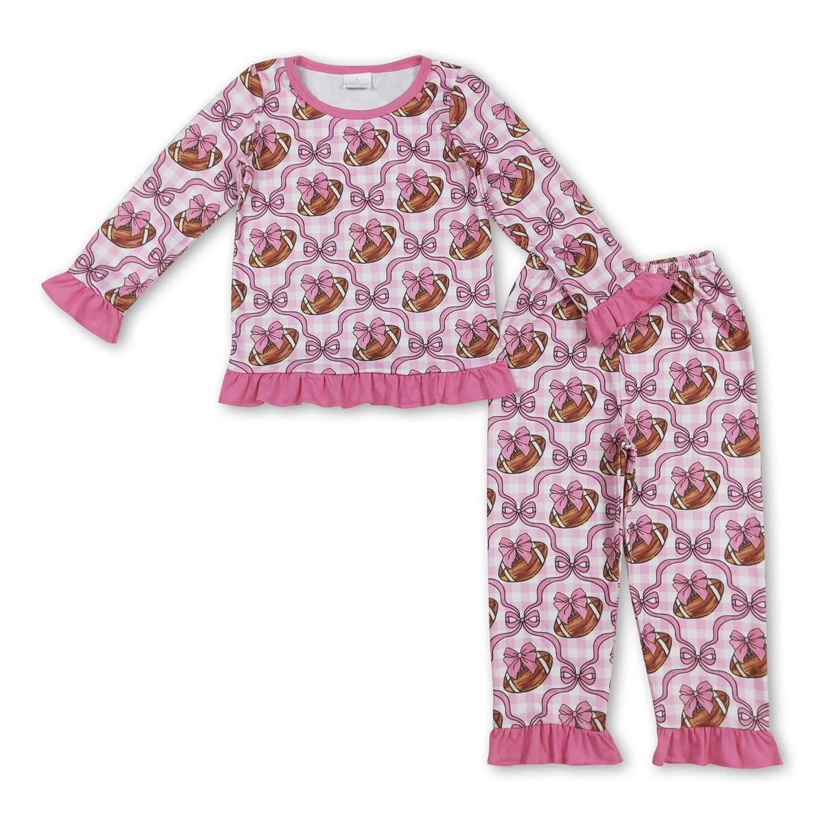 RTS NO MOQ Sibling baby girls clothes modal rugby Long Sleeve Suits and rompers