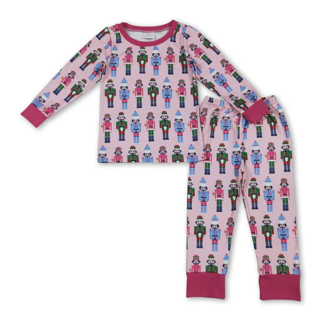 RTS Sibling Baby Girls Boots Cactus Western Christmas Pants Pajamas Sets