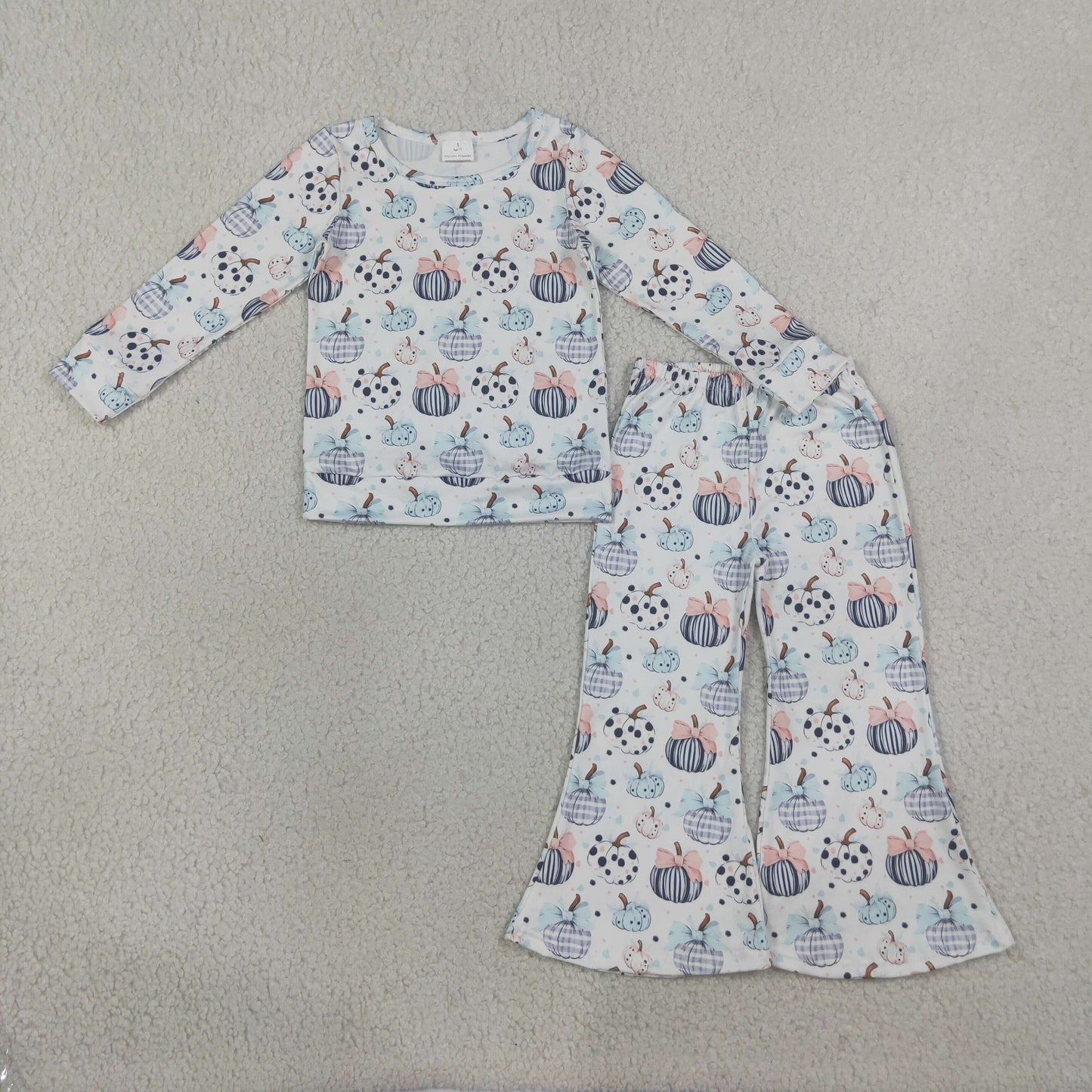 RTS NO MOQ Sibling milk silk Baby Kids Colorful Flowers Pumpkins Fall Two Way Zip Convertible Rompers Set