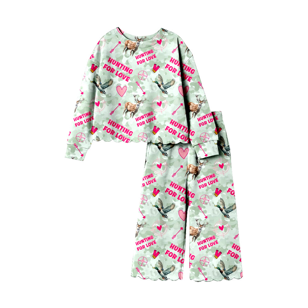 (Preorder new) No moq Baby Hunting Duck Camo Print Kids Pajamas Green Zipper Baby Romper Set