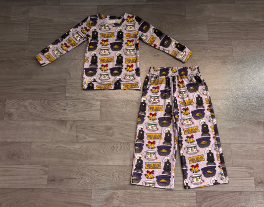 (Sample) No moq milk silk GLP3641 Baby Girls Long Sleeve Top Pockets Flare Pant Clothes Set Two Piece Casual Outfit