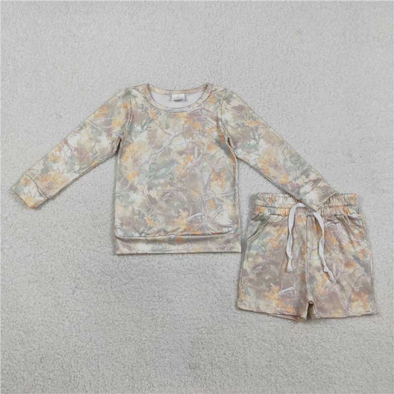 RTS NO MOQ Sibling Baby Girls Long Sleeve Top And Shorts Outfit Set Cute And Comfortable Clothing Set for Infants