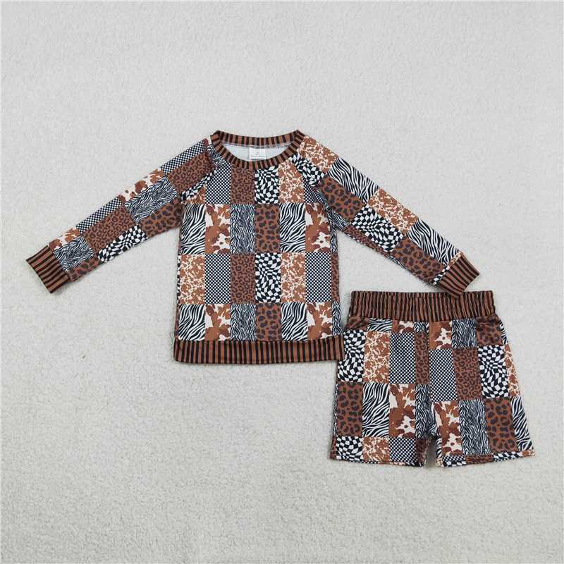 RTS NO MOQ Sibling Baby Girls Long Sleeve Top And Shorts Outfit Set Cute And Comfortable Clothing Set for Infants
