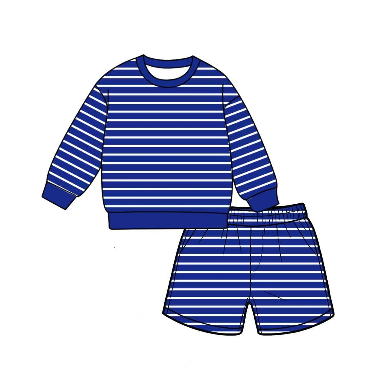 (Preorder new) No moq Adult Women Stripe Crew Neck Short Sleeve Shirt Top And Shorts Yoga Active Sports Clothes Set