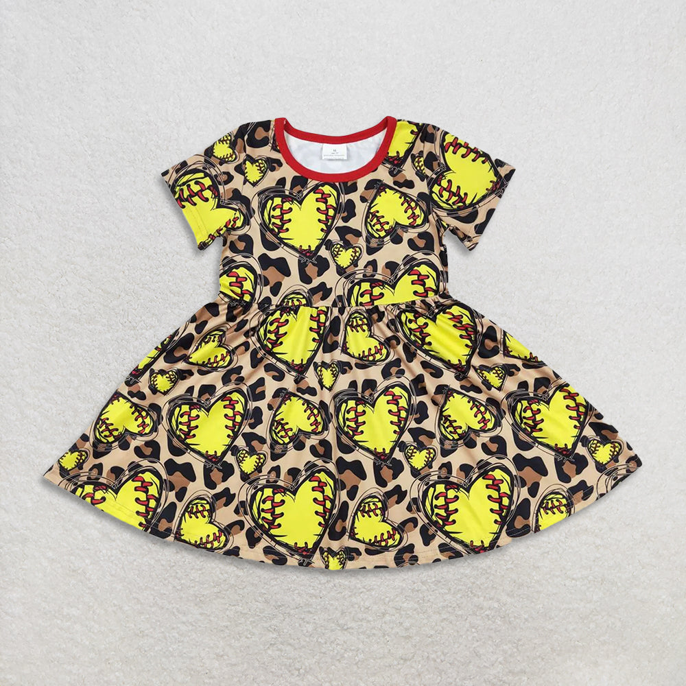 RTS NO MOQ Sibling baby girl clothes baseball short-sleeved shirt pants clothing set dress