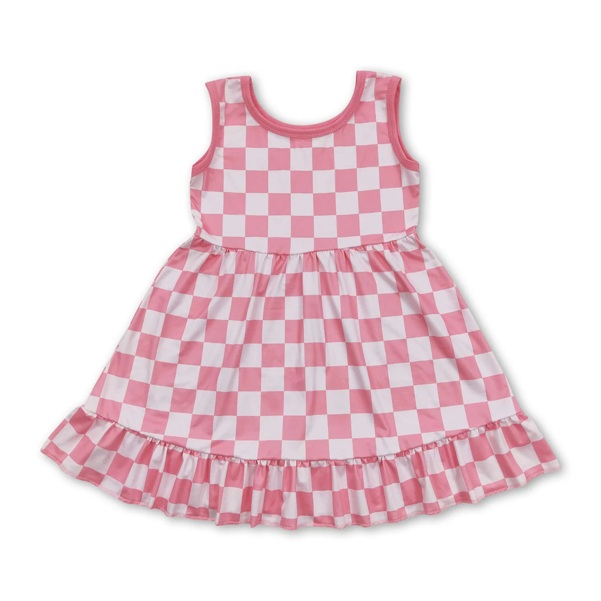 RTS NO MOQ Sibling baby girl clothes sleeveless dresses