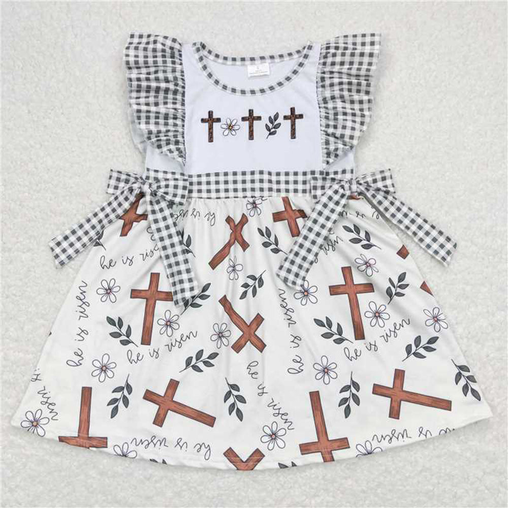 RTS NO MOQ baby Girls Clothes easter short sleeve shorts Sets and romper and dress