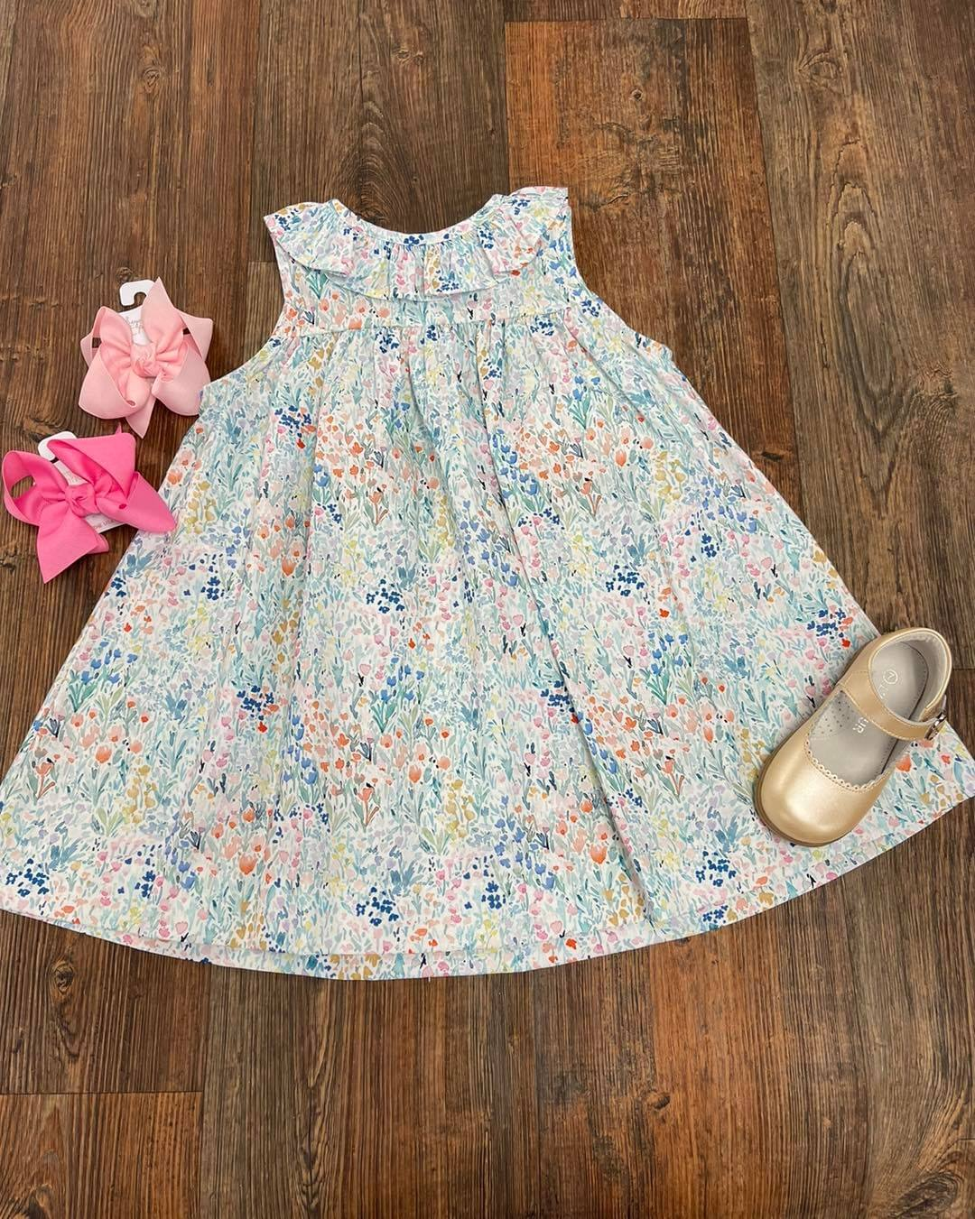 Flower Summer Sleeveless Girls Skirt