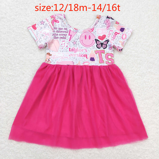 Cute Clothes  GSD0981 Pink Short-Sleeved Dress for Baby Girl Cute Clothing
