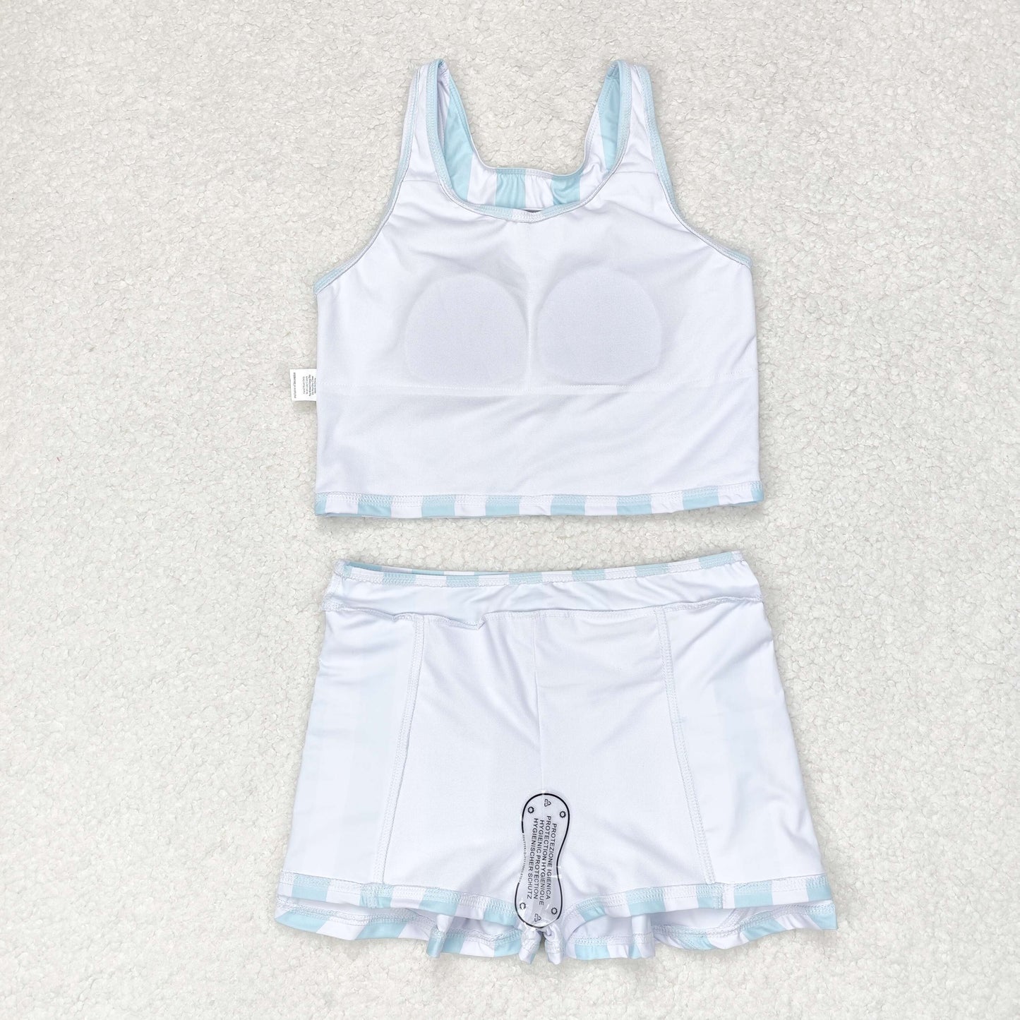 RTS NO MOQ baby girl clothes Short Skirt Set & Swimsuit