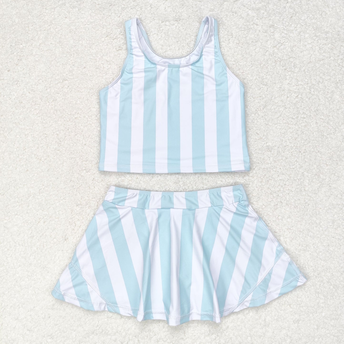 RTS NO MOQ baby girl clothes Short Skirt Set & Swimsuit