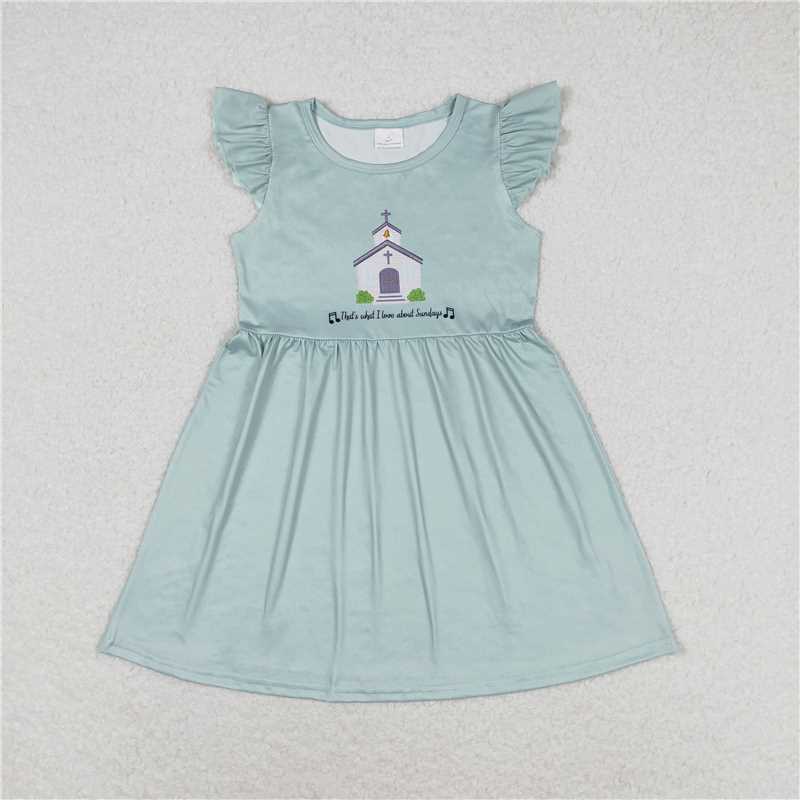 RTS NO MOQ Girls clothes easter short sleeve Clothes Sets dress romper