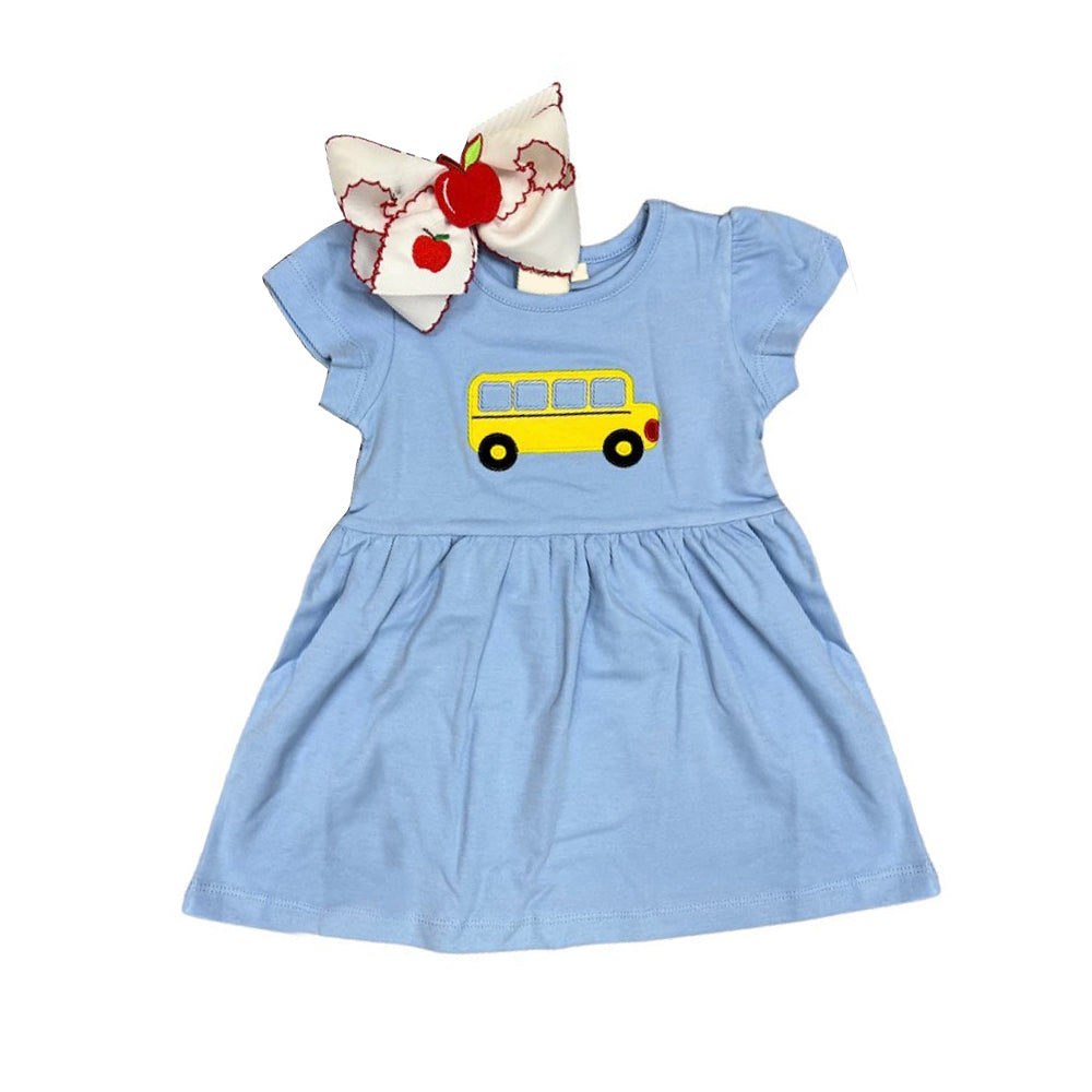 GSD1282 2T to 14-16T pre-order toddler clothes back to school day baby girl summer dress