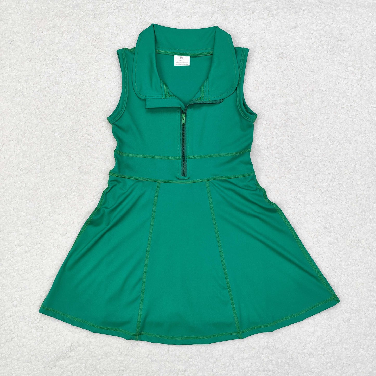 RTS NO MOQ Military green camouflage zipper yoga sleeveless dress