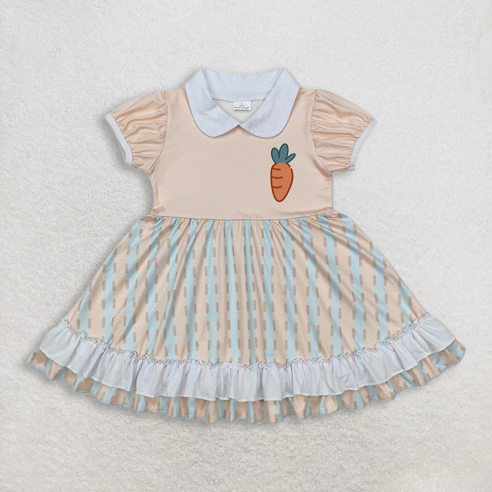 RTS NO MOQ Sibling Baby Boys Easter Pullover Top And Pants Set Short Sleeve Knee-Length dress Romper Summer Outfit for Kids