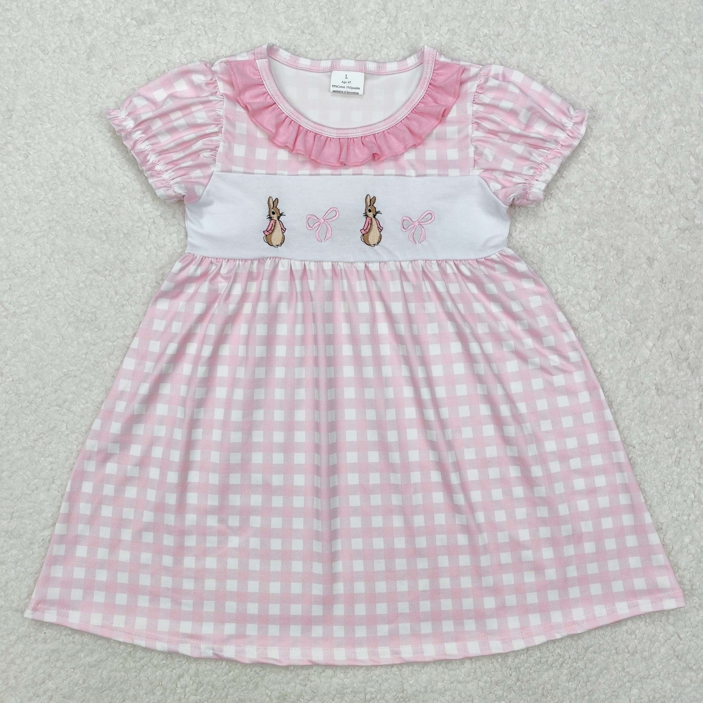 RTS Boys and girls Embroidered easter Short Sleeve Shorts sets dress rompers