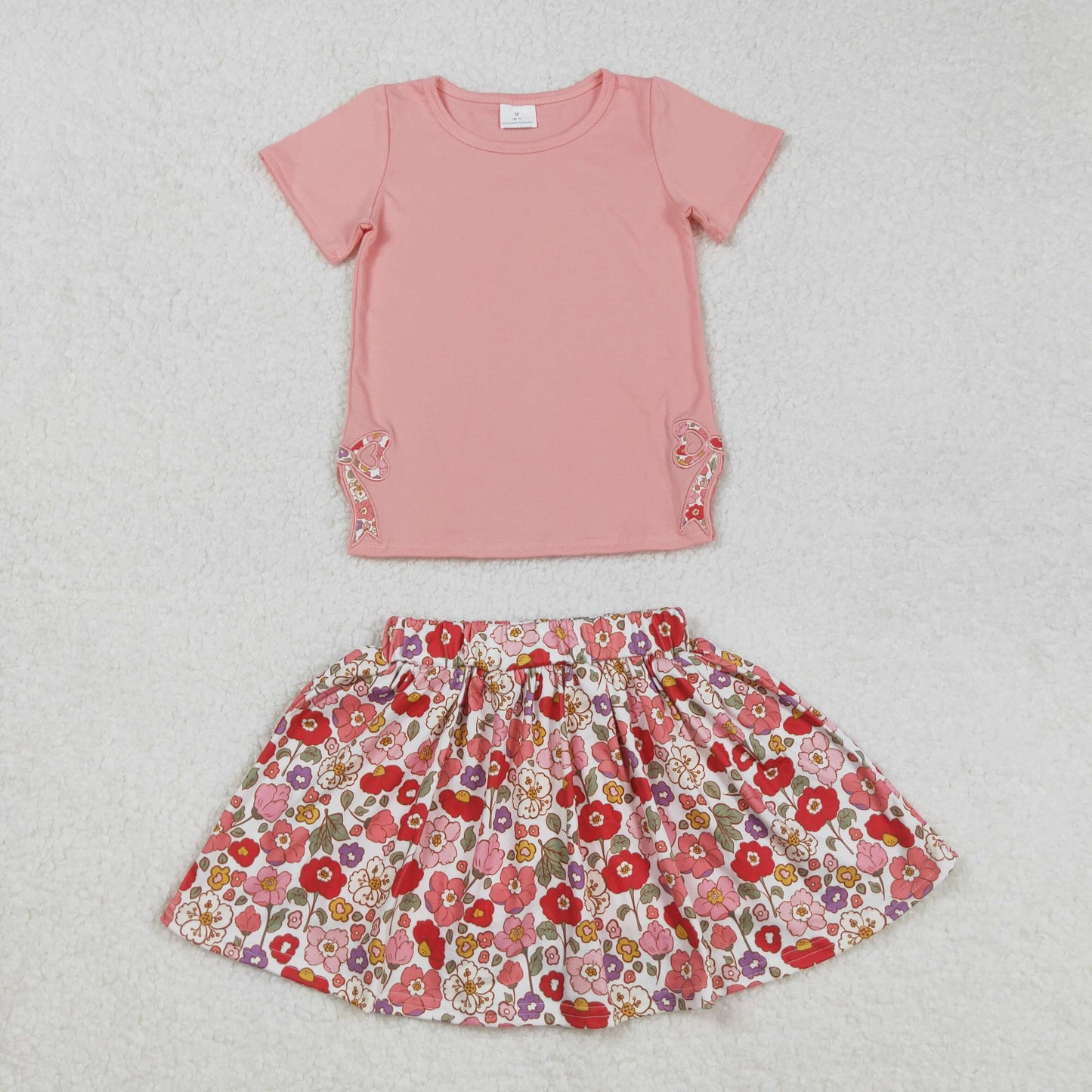 RTS Boys and girls floral Short Sleeve Shorts sets dress