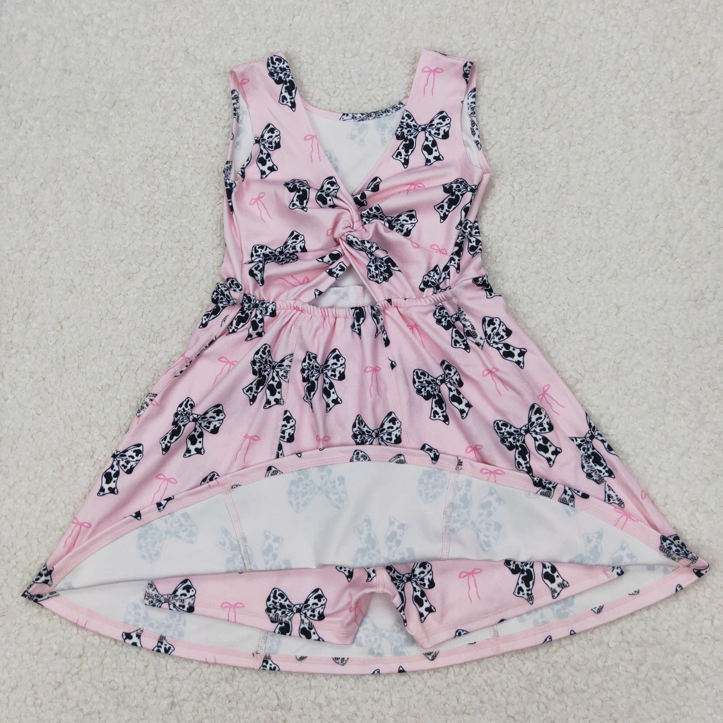 RTS NO MOQ baby girl clothes yoga floral short-sleeved skirt sets