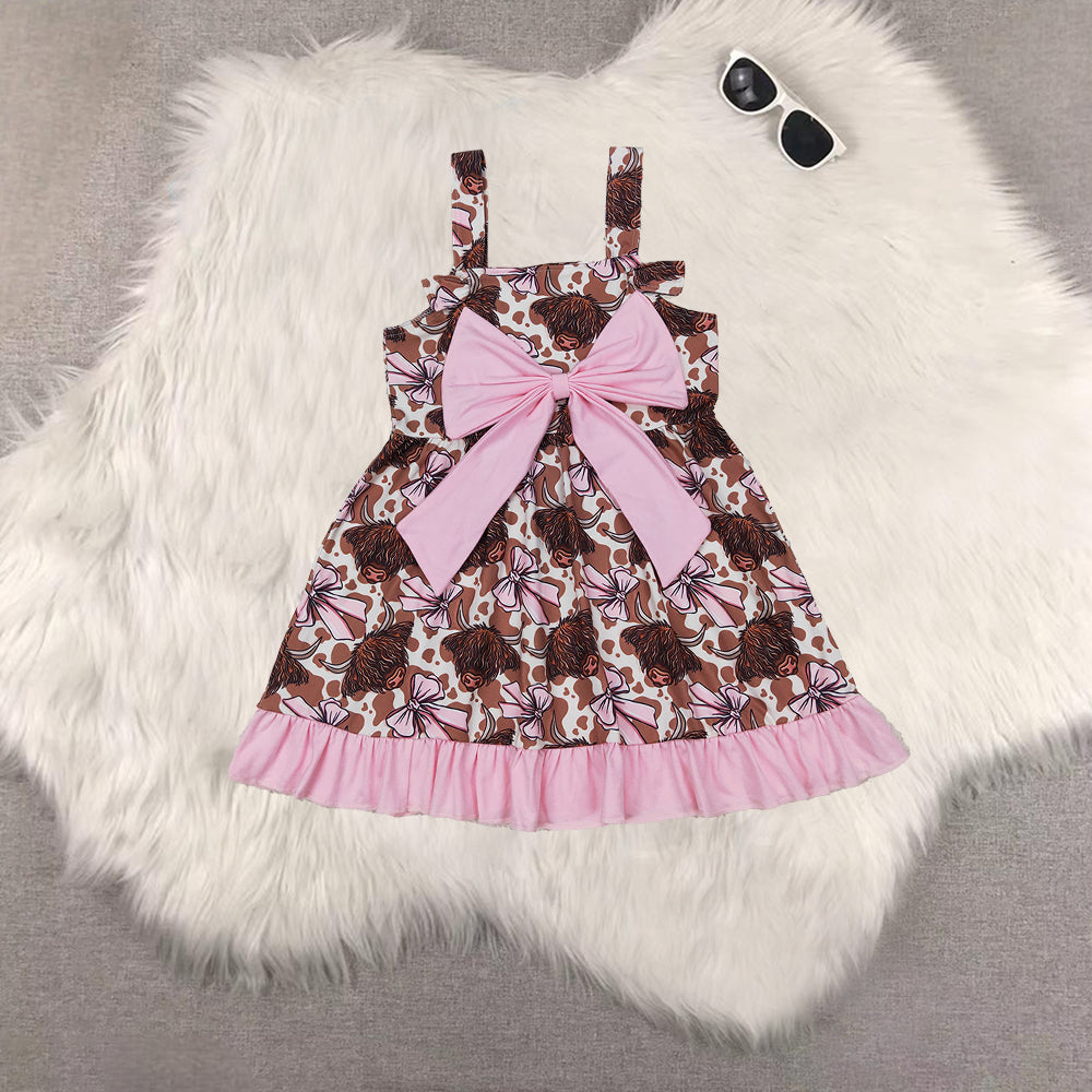 RTS NO MOQ Sibling Baby Girls Summer short sleeve dress