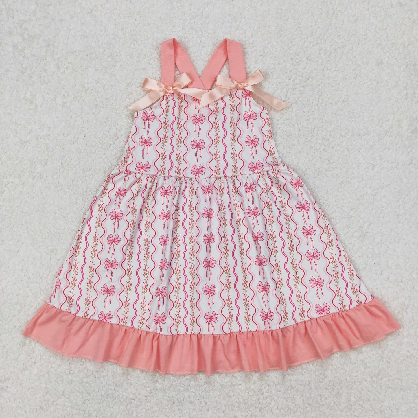 RTS NO MOQ baby Girls Clothes floral short sleeve shorts Sets and romper and dress