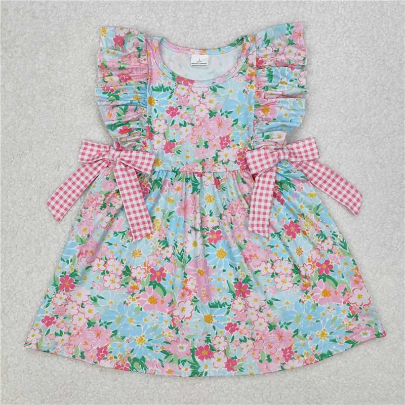 RTS NO MOQ baby Girls Clothes short sleeve shorts Sets and romper and dress