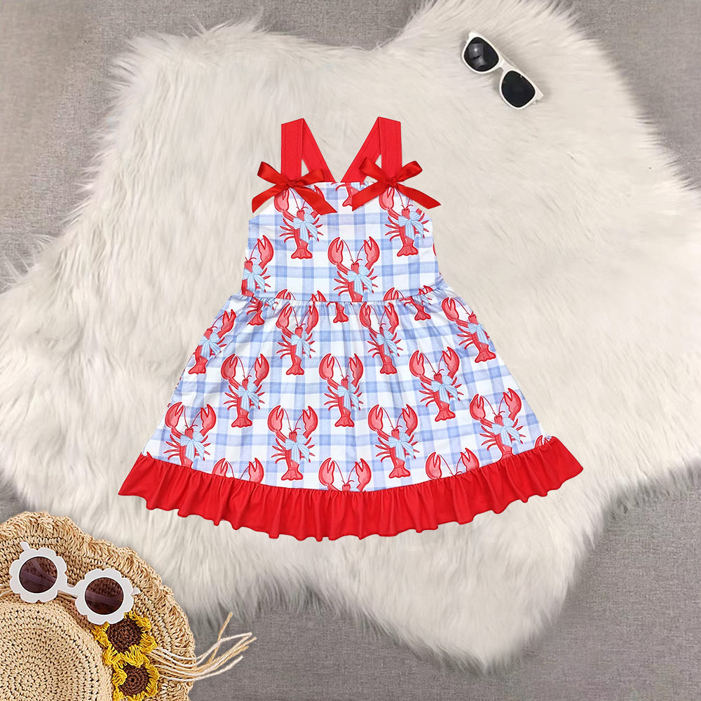 RTS NO MOQ Sibling Baby Girls Summer short sleeve dress