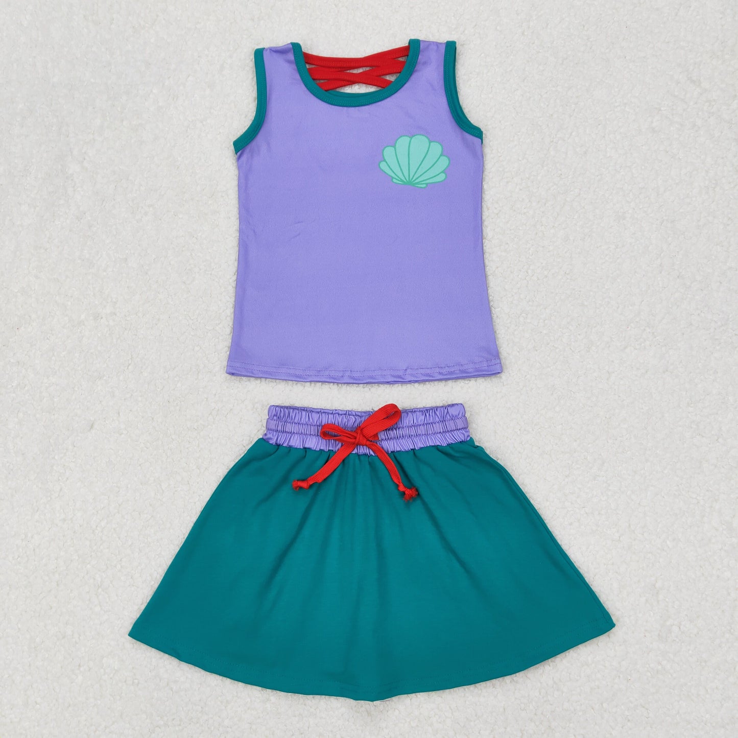 RTS NO MOQ Sibling Cute Clothes  baby girls clothes  short Sleeve skirts sets