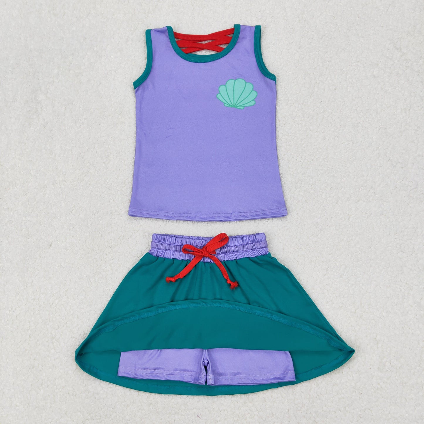 RTS NO MOQ Sibling Cute Clothes  baby girls clothes  short Sleeve skirts sets
