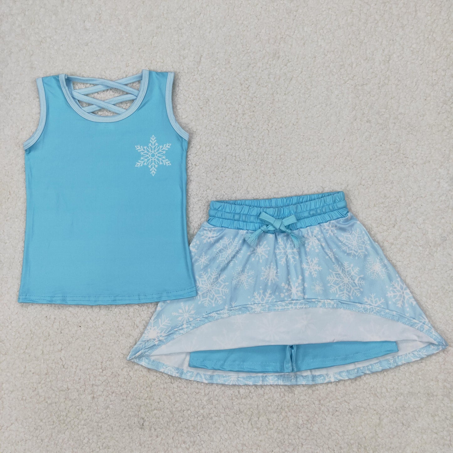 RTS NO MOQ Sibling Cute Clothes  baby girls clothes  short Sleeve skirts sets