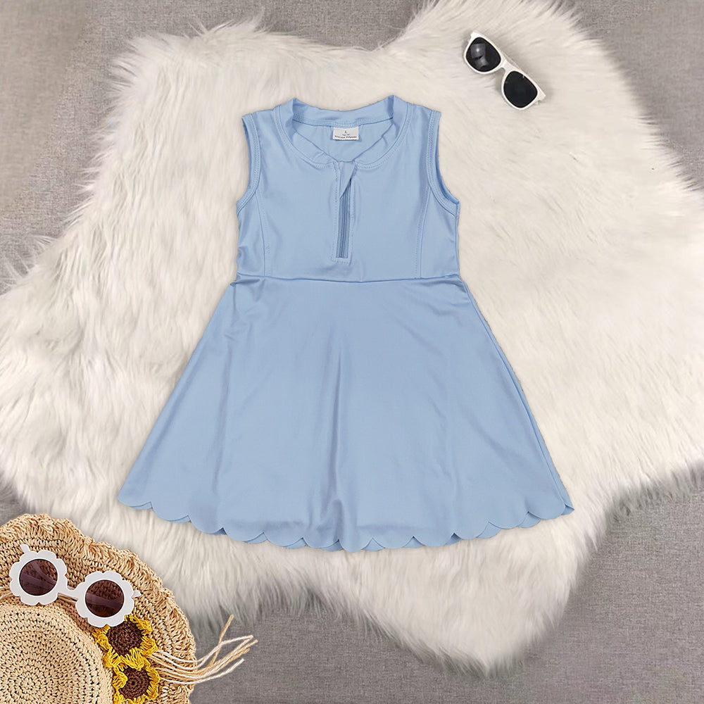 RTS NO MOQ Sibling baby girl clothes yoga suspender skirt sets