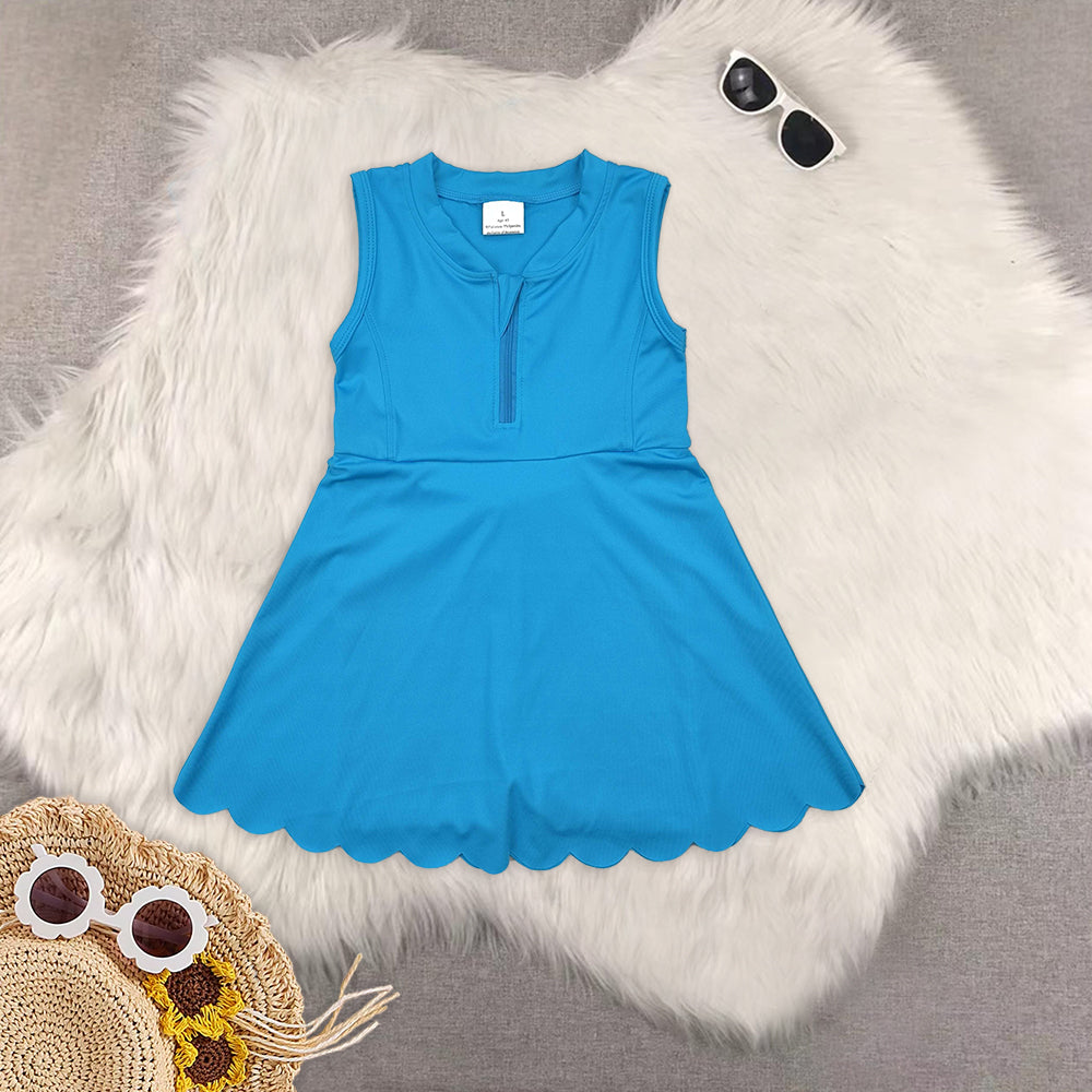 RTS NO MOQ Sibling baby girl clothes yoga suspender skirt sets